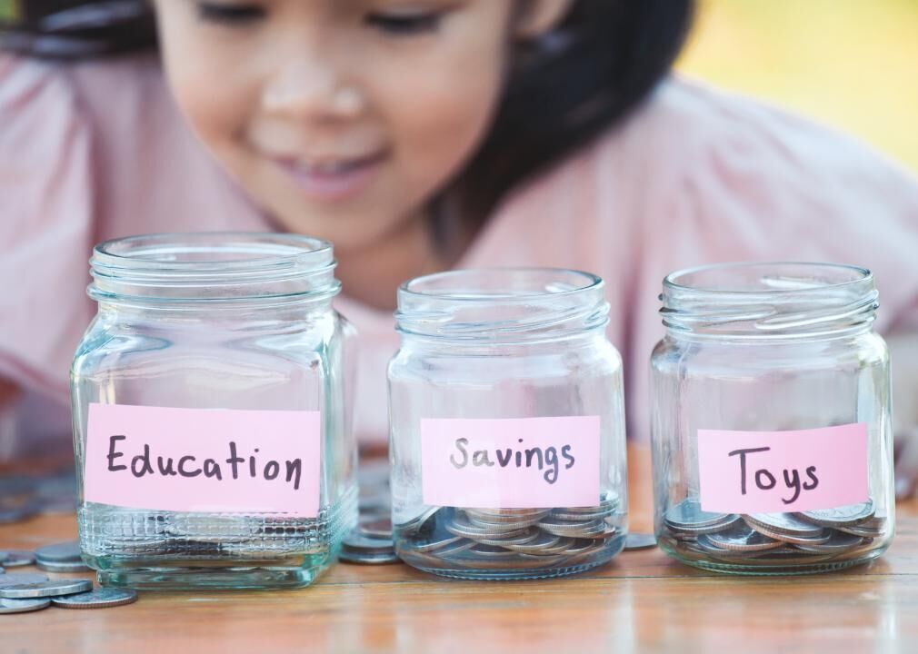 Dividing money between spending, saving, and sharing